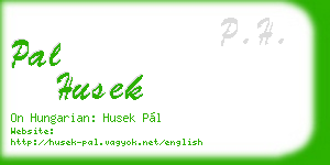 pal husek business card